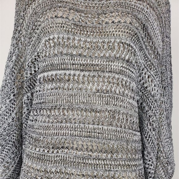 NWOT Lane Bryant Silver Silver "crochet" cover up - Picture 6 of 7